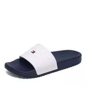 타미힐피거 롤데즈 슬라이드 슬리퍼 화이트 남자 학생 스포츠 실내화 신발 ROLDEZ-WHT