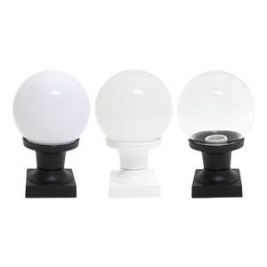 대성 5인치 원형 PC글러브 문주등 75받침 야외 데크등 옥외등 보안등 각파이프 받침대형 구슬조명 직부등