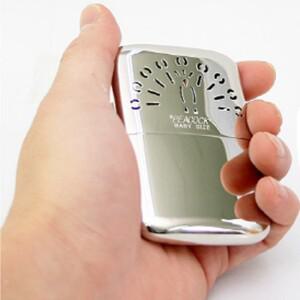 피코크 오일 충전식 손난로 베이비20H 핸드워머 야외용 포켓 주머니난로