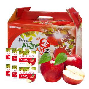 사과즙 1박스(100ml x 50포) 생사과 착즙100% / {2박스 구매시+10포 추가}