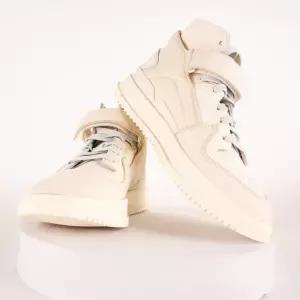 아디다스 오리지널 포럼 프리미어 미드 운동화 그레이/화이트 GY5800