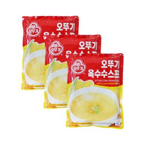 오뚜기 옥수수 스프 1kg 3개