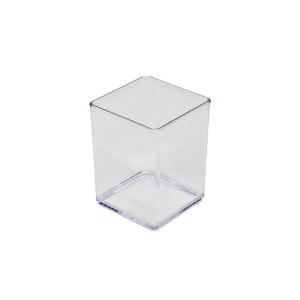 크리스탈 뷰티 정리 용품 2호 투명 화장대 소품 악세사리 연필꽂이 문구 학용품 책상 다용도 서랍 적층 통