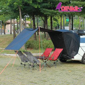 롤리키드 스텔스 확장 차박 꼬리 카니발 팰리세이드 쏘렌토 산타페 셀토스 스포티지 투산 도킹 차량용 쉘터 트렁크 텐트 RCTSTS