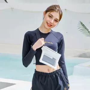 [1개+1개] 디웨이브 워터플레이 모바일 핸드폰 스마트폰 크로스 방수팩 방수 케이스 물놀이 가방 힙색 워터밤 워터파크