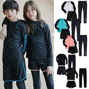 [래쉬가드] 주니어 초등 상하 수영 물놀이 수영복 3종 세트