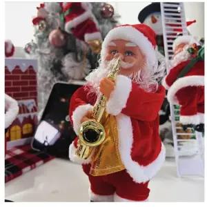 크리스마스 색소폰 산타 인형 28cm 당일출고 춤추고 노래하는 산타 어린이 생일 선물 어린이날 선물 추천