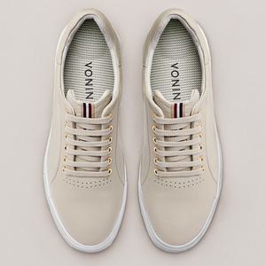 보닌 천연소가죽 슈렁큰 기능성인솔 경량 캐주얼 스니커즈 KI002BE