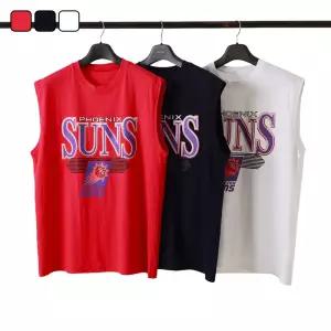 남자 박스핏 프린팅 농구 헬스 라운드 나시 KSM-TS5-SCT0324006