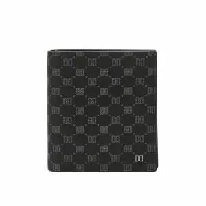 닥스핸드백 DBHO5E393 블랙 DD로고 가죽 중지갑