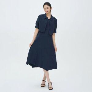[갤러리아] [25S/S] 크롭 자켓  슬리브리스 원피스 세트 (BKOAF7501)BKO7501