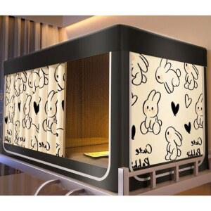 2층 난방텐트 기숙사 모기장 암막 텐트 우풍 층침대