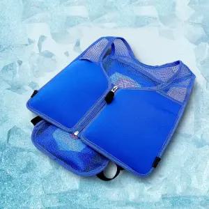 swisscamp 쿨조끼 아이스 여름 작업용 얼음 본품+보온보냉쿨조끼+냉매8개