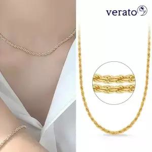 베라토 18K 빅 볼륨 로프체인 목걸이