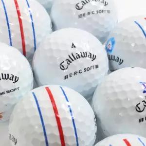 캘러웨이 트리플트랙 A급 크롬소프트 ERC 3,4피스 혼합 화이트 100개 로스트볼 캘러웨이골프공
