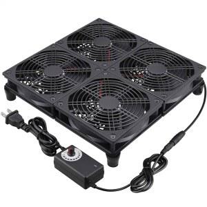 속도 조절 기능이 있는 GDSTIME 라우터 TV 박스 냉각 팬, ASUS GT/RT-AC5300용 182CFM 대형 공기 흐름 냉각, 프레임