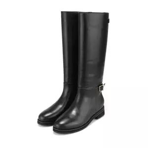 [25FW 신상] 바바라 소가죽 여성 롱부츠 3.5cm_BBI850BK