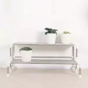 계단식 거실 화분 다이 식물 진열대 2단 베란다 선반