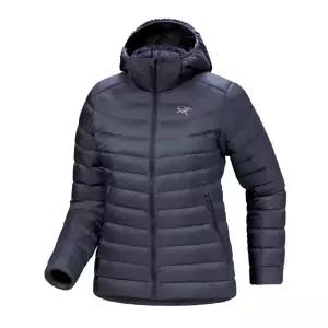 아크테릭스 세륨 여성 경량패딩 후드 자켓 25FW X000010554 블랙 사파이어