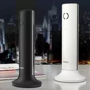 화이트 무선전화기 핸드셋 가정용전화기 업무용전화