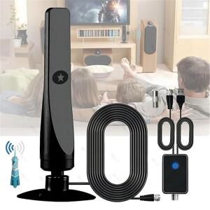 4K UHD 디지털 TV 안테나 증폭기 신호 부스터 실내 50 마일 고이득 신호 리시버 위성 접시 텔레비전 리시버