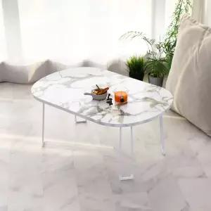 타원 접이식 좌식 거실테이블 밥상 /간이테이블/접이식/밥상/보조/소형/원룸용/좌식용/거실/손님상/찻상/가