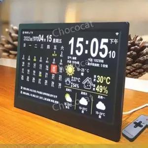 LED 달력 디지털 사무용 벽시계 데스크탑 무선