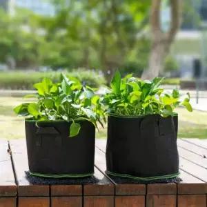 베란다 텃밭 대형 부직포 화분 2p 세트 감자 모종 화분부직포커버 가정용부직포화분