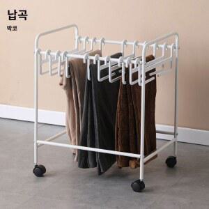옷걸이 이동식 카트형 골드 심화 조립식 심플 비키니옷장 선반 메쉬 고월드 스튜디오