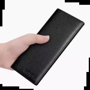 성인 가죽 장지갑 남자 슬림형 도난방지 수납 심플