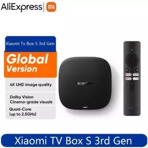 셋톱박스 글로벌 버전 Xiaomi TV Box S 3세대 4K Ultra HD 2G 32G WiFi BT52 Google Cast Netflix 스마트