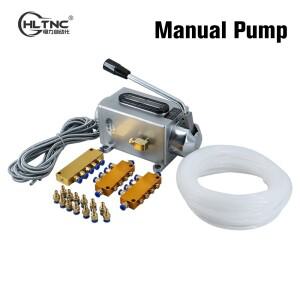 핸들 수동 오일 펌프 키트 배출구 CNC 조각 라우터 용 파이프  그리스 니플이 4mm 주입 윤활