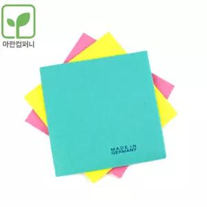 아란에디션2 독일 칼라부직포행주 3P 다회용행주