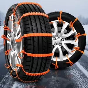 겨울 비상용 타이어 스노우체인 눈길 빙판 미끄럼방지 케이블타이 벨트형 1P