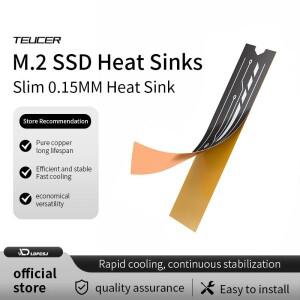 TEUCER 그래핀 구리 포일 M.2 SSD 방열판 NVMe NGFF 2280 쿨러 라디에이터 (노트북 PC PS5 드라이브용) 2개
