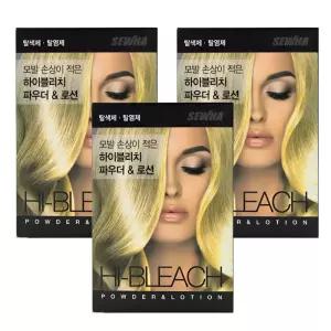 세화 하이블리치 파우더 앤 로션 탈색약 3개