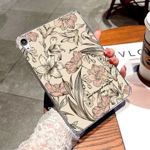 키보드케이스 A9 플러스 S7 S8 S9 11IN S10 플러스 12 4 S6 라이트 P610 A8 투명 커버에 대한 멀티 컬러 미니멀리스트 꽃 케이스