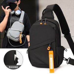 등산힙색 가슴 가방, 남성용 스포츠 숄더백, 야외 하이킹 배낭 내마모성 대용량 대각선 크로스 백, 허리 가방