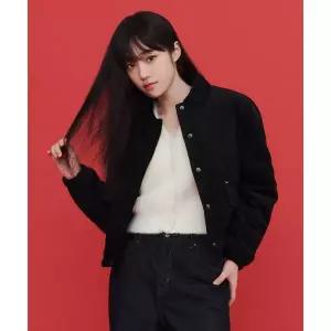 매장정품 리 LEE 우먼 헤어리 머플러 세트 가디건 아이보리 LE2503CD64IV 530936