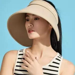 [하프클럽/셀러허브_여성트랜드패션]돌돌이 썬캡 와이드 여름 넓은챙모자 G