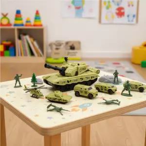 소이토이 밀리터리탱크세트 탱크 장갑차 헬리콥터 지프차 미니탱크 장난감 총알발사 후렉션
