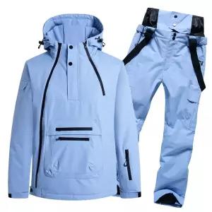 스키복 세트 멜빵바지 여성 남성 커플 보드복 모던 예쁜 방수 옷