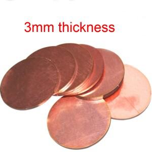 구리 웨이퍼 디스크 플래닛 일정한 로브 원형 플레이트 평판  개스킷 3mm 두께