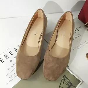 [하프클럽/]스웨이드펌프스힐 로우힐 미들굽 정장구두 여성구두