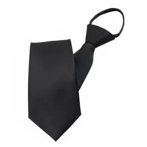 [하프클럽/]자동 지퍼 보급형 조문넥타이 검정타이 원터치