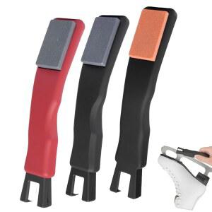 양면 샤프닝 스톤, 하키 스케이트 및 피겨 스케이트용 아이스 액세서리가 포함된 FIMXSD 3종 세라믹 샤프너