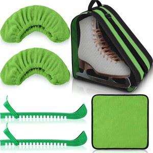 릴리풀 4피스 스케이트 가드 블레이드 커버 타월 아이스 인라인 백 세트 성인 피겨 스케이팅 또는 하키용