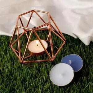 캔들받침 캔들홀더 빈티지 티라이트 캔들 홀더 로즈골드 (WFJ0UYC)