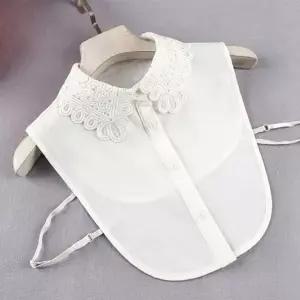 [하프클럽/]자수 베이직 플라워 레이어드 넥케이프 올데이 페이크