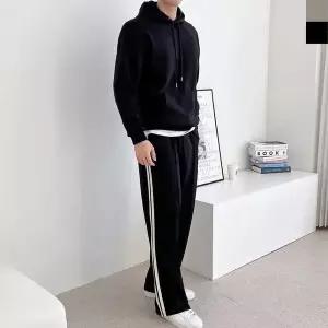 [하프클럽/]세트 보온 남녀공용 겨울 빅사이즈 스트릿 커플후드티